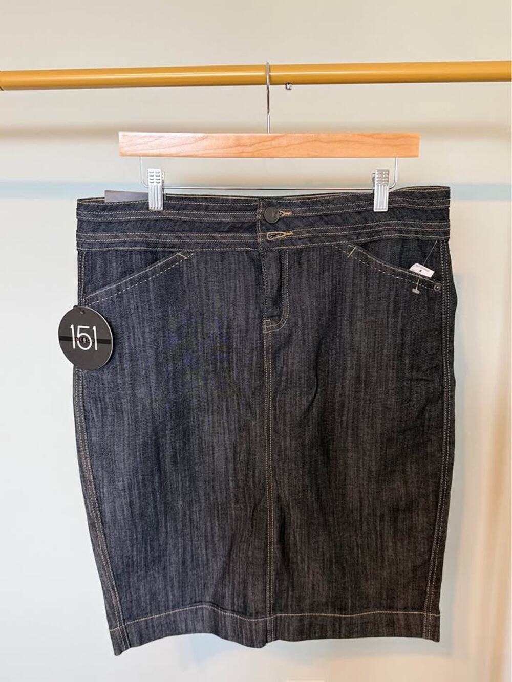 ONE5ONE Denim Pencil Skirt